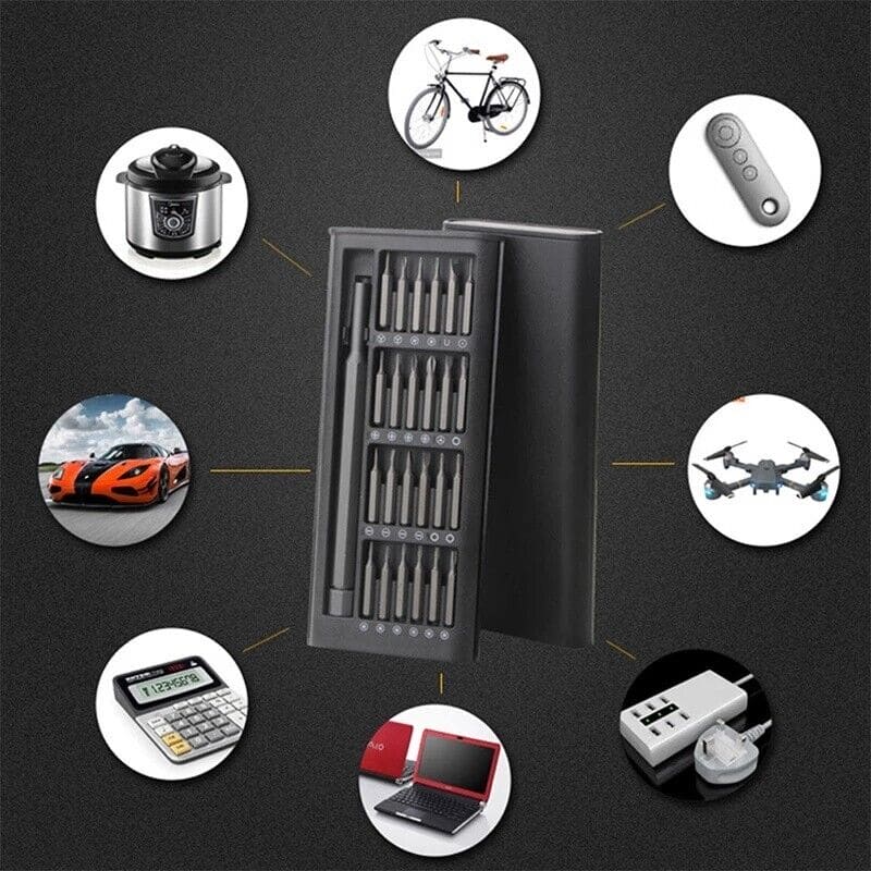 24 In 1 Screwdriver Set, Manual Precision Magnetic Screw Driver Bits, Smart Dismountable Driver DIY Kit, Portable Magnetic Repair Bits, Mini Pocket Screwdriver Set With Case 24 In 1 Screwdriver Set, Manual Precision Magnetic Screw Driver Bits, Smart Dismountable Driver DIY Kit, Portable Magnetic Repair Bits, Mini Pocket Screwdriver Set With Case